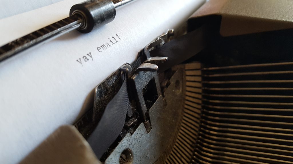 Just typing on my grandmother's typewriter